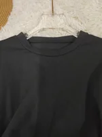 Women's patchwork dress with two-color waistband, plus size, autumn and winter, large size, double-color belt, A-line dress, can - Image 5