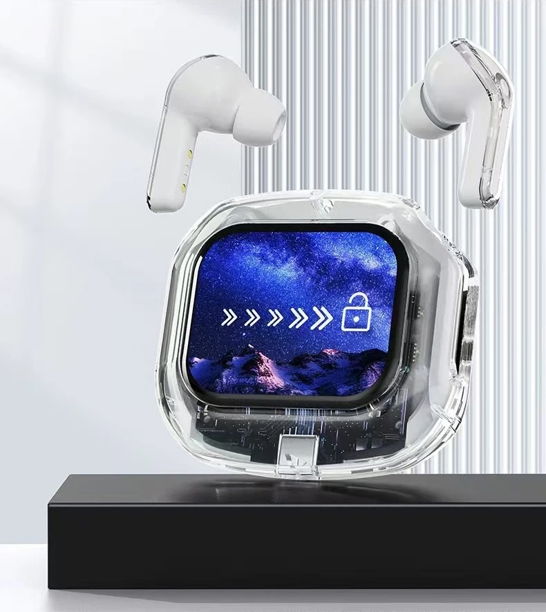 AI translation earbuds with touchscreen and real-time language translation