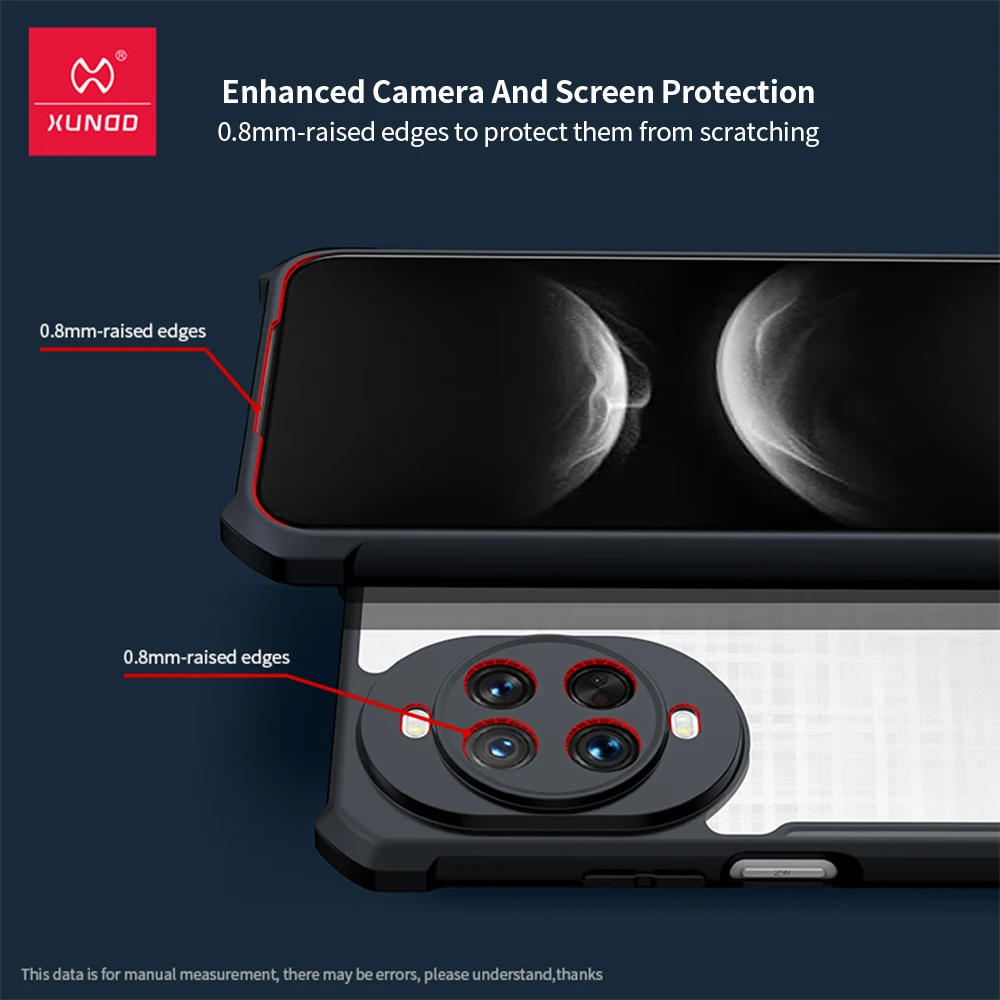 Xundd Airbag Shockproof Phone Case with Camera Protection, Acrylic+TPU Shell