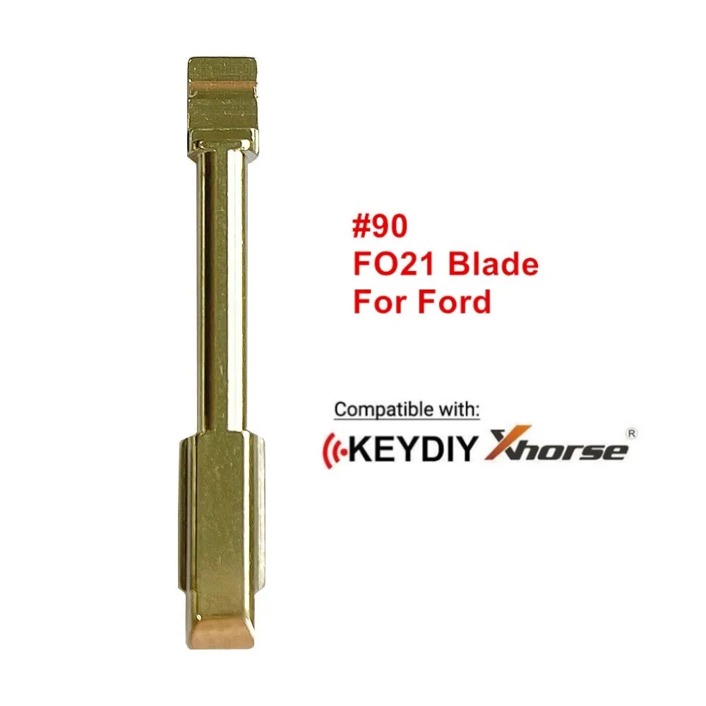 5PCS FO21 Car Key Blade #90 KD Blank for KEYDIY KD VVDI Xhorse Remote for Ford Focus Mondeo Jaguar XJ8 Key Replace