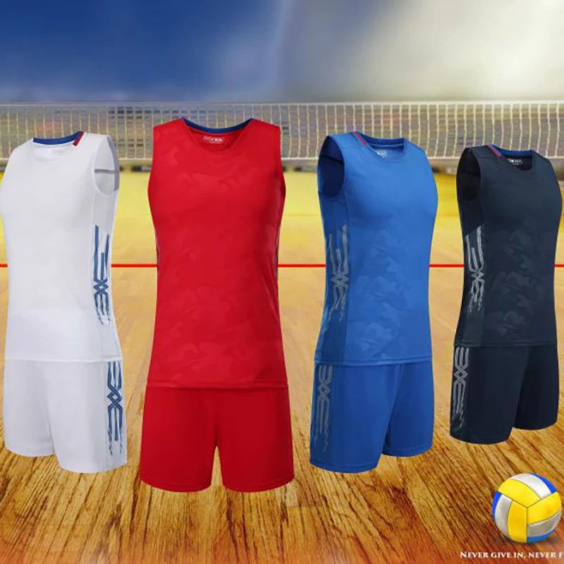 Female Volleyball Jersey and Shorts Uniform Set Unisex Quick Dry Fit Sportswear Suit Printed Volleyball Clothes