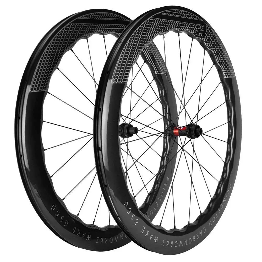 

700C Carbon Road Wheels 6560 Disc Brake OR v brake Wheelset 65mm Clincher 6 Bolt/Center Lock Wheels