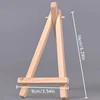 Mini Shelf Natural Wood Tripod Easel Frame Painting Craft Holder Desktop Painting Table Name Card Stand Display Holder Children 6