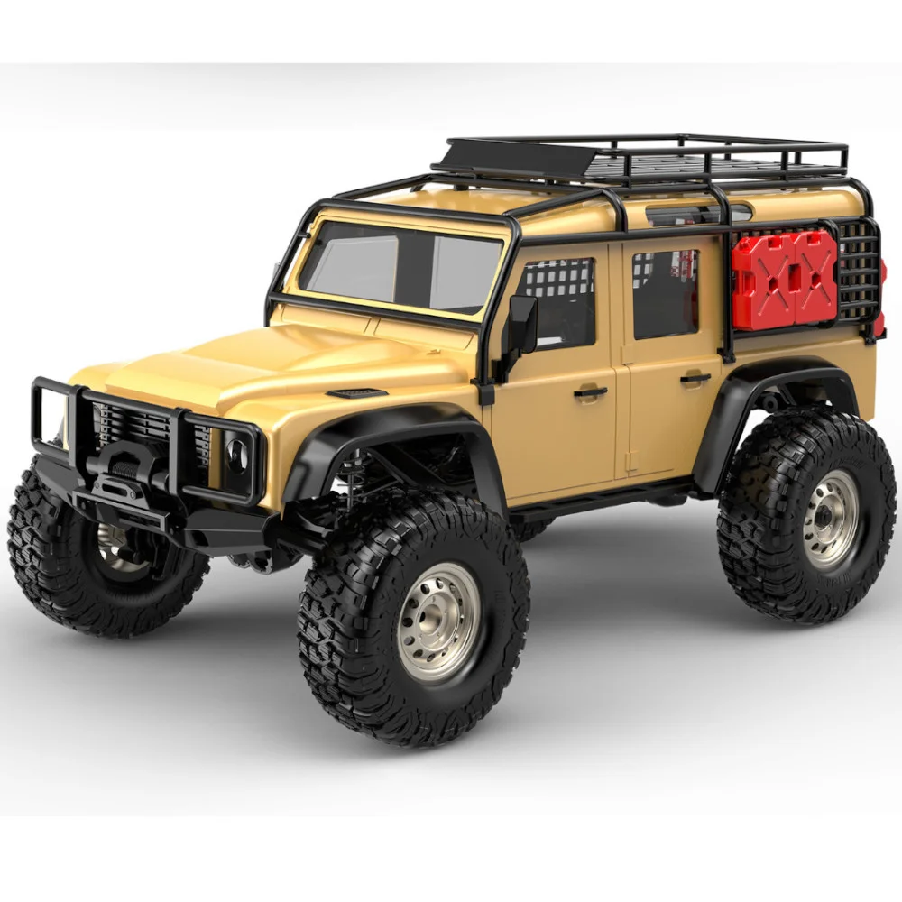 Le Remo Hobby 1893-SL RTR 1/18 4WD RC Rock Crawler en montée, suspension articulée et châssis métal apparent.