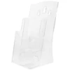 File Rack Clear Flyer Holder Wall Mount Desktop Brochure Pamphlet Rack Data Display File Storage Wall Mounted Partition Rack 1