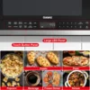 GLOMJK12S2SWN10 Low Profile Over The Range Microwave Hood Combination Steam & Sensor Cooking, 11 Power Levels, 1.2 Cu Ft, 3