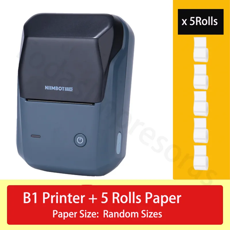 New Niimbot B1 Handheld Small Portable Bluetooth Inkless Label Printer Self  Adhesive Labeling Machine Maker Cable Label Printer