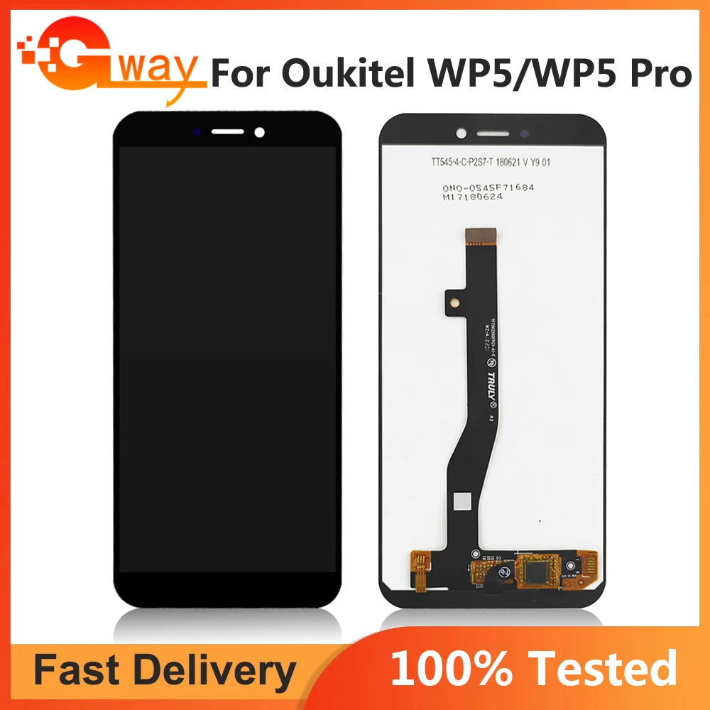 

5.5 inch Tested Oukitel WP5 LCD Display and Touch Screen Digitizer Assembly Replacement For Oukitel WP5 Pro WP 5 Pro LCD Sensor