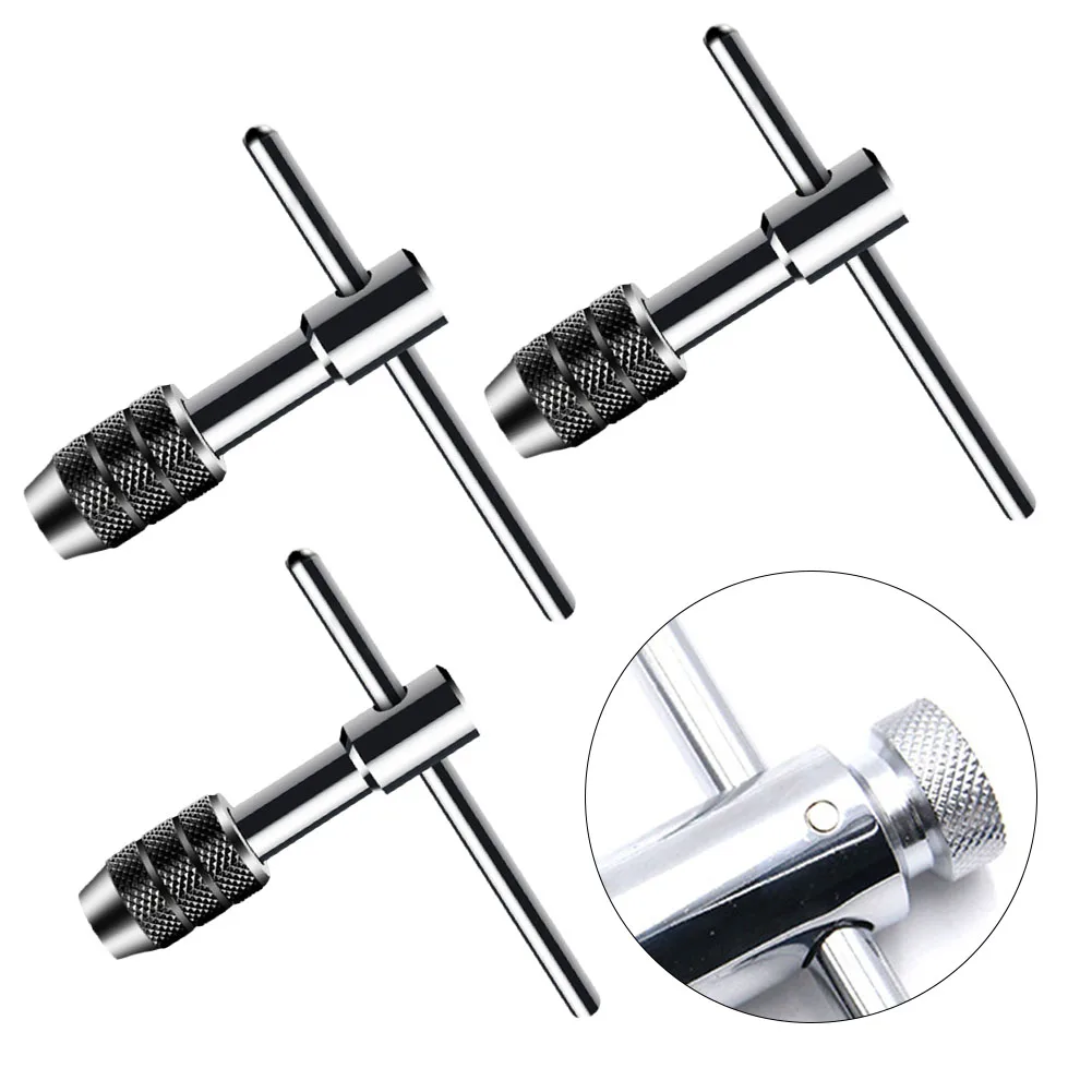 Tragbare T Windeisen Griff Maschinist Reparatur Bohrer Maschine Schraube Gewinde Metric Stecker Reibahle Manuelle Hand Werkzeug M3-6 M5-8 M6-12 – Detail 3