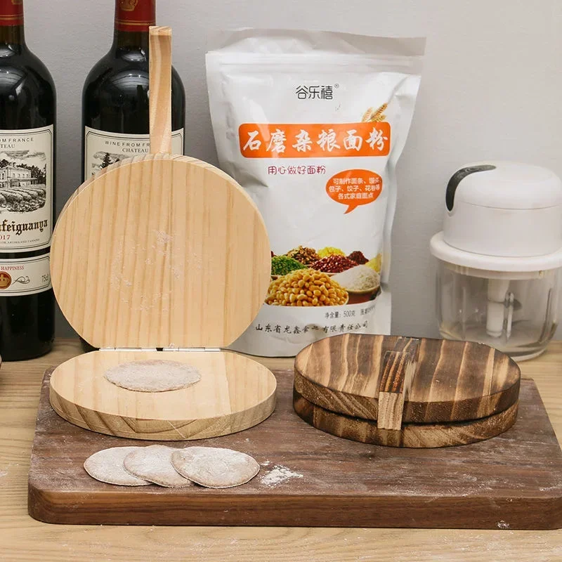 Dumpling Maker Tortilla Press Wooden Dough Press Quick Easy Mold Kitchen Tool