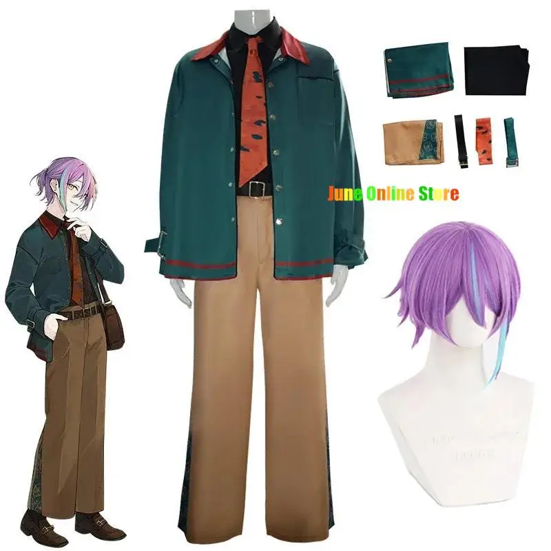 

Game PJSK Kamishiro Rui Cosplay Costume Project Sekai Colorful Stage Uniform Suit and Wig Halloween Party Clothing for Men Adult