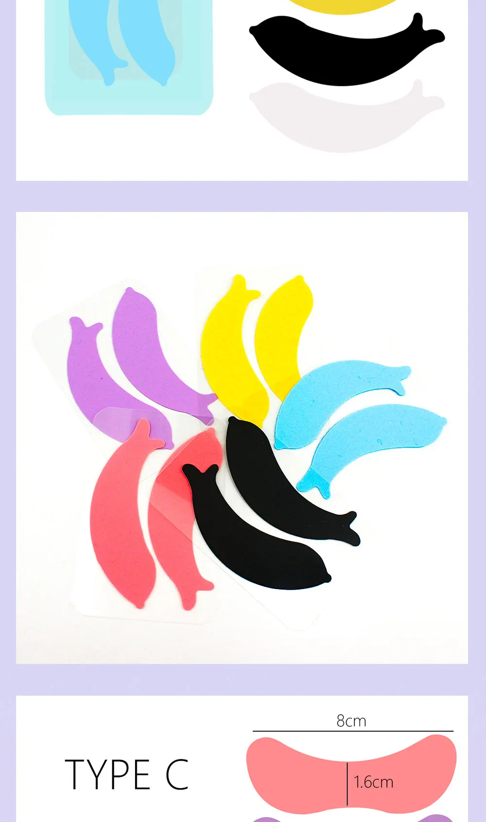 NICOO Wiederverwendbare Silikon-Augenklappen, Wimpernverlängerungs-Patch, Make-up-Tools, Wimpernlift-Pads, Silikon-Augenpads für Wimpernverlängerung – Detail 7