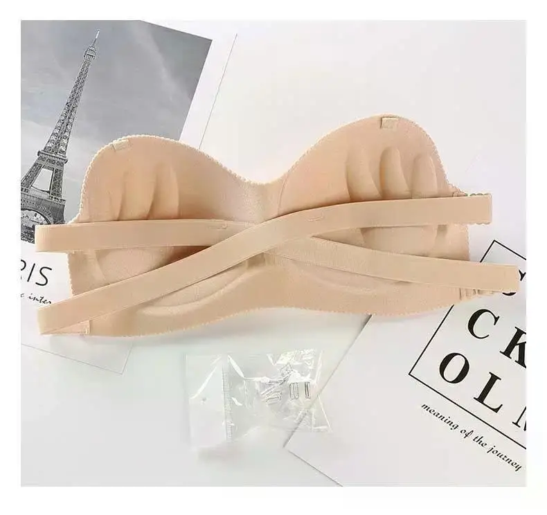 Description Picture 5 of itemOne-piece Tube Tops Strapless Underwear Tops Women Clothing Invisible Bras Sexy Breathable Fashion Soft Comfortable Lingerie