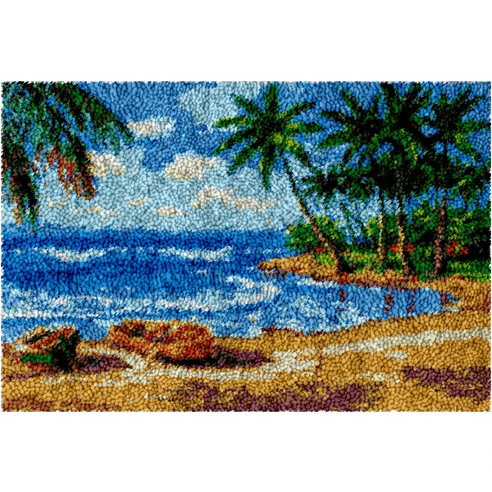Craft kits for adults Creative adults hobby Latch hook kits carpet with printed canvas Carpet embroidery Rug making kits