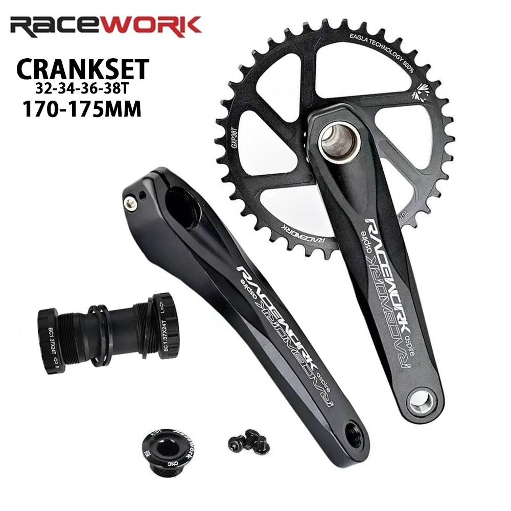 RACEWORKMountainBikeCranksetGXP170mm175mmMTBBicycleCrankSet