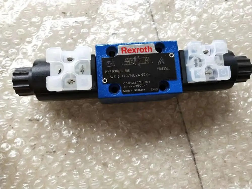 

Электромагнитный клапан Rexroth 4WE6J70/HG24N9K4 pmax = 350bar 4WE 6 J70/HG24N9K4 MNR: R901089241, сделано в Германии, электромагнитный клапан