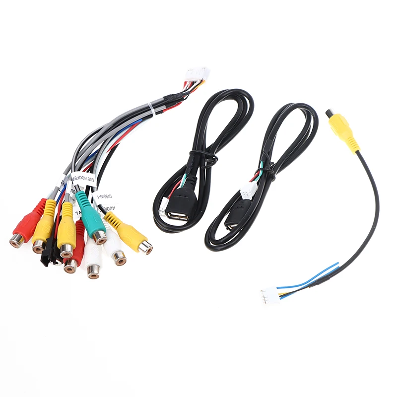 

1/3/4/5 шт. 4G WiFi антенна Выход AUX RCA слот для SIM-карты USB камера заднего вида GPS BT адаптер автомобильное радио 20 PIN кабель питания