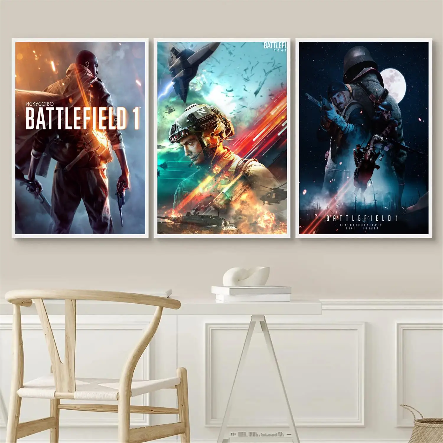 

Battlefield 1 Game Poster Wall Art 24x36 Canvas Posters Decoration Art Poster Personalized Gift Modern Family bedroom Painting