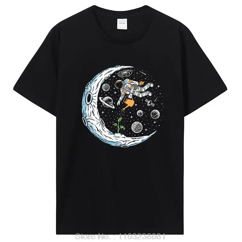 T-shirt da uomo con stampa astronauta in 100% cotone_voghion.com