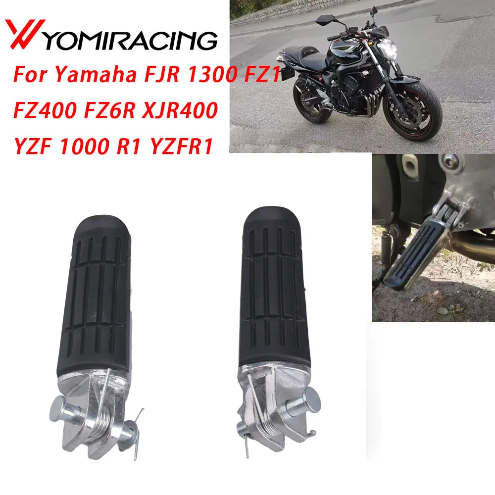 Motorcycle Front Footrest Foot Pegs Pedals For YAMAHA FJR 1300 FZ1 FZ400 FZ6R XJR400 YZF 1000 R1 YZFR1 xjr1200 xjr1300 TDM 900