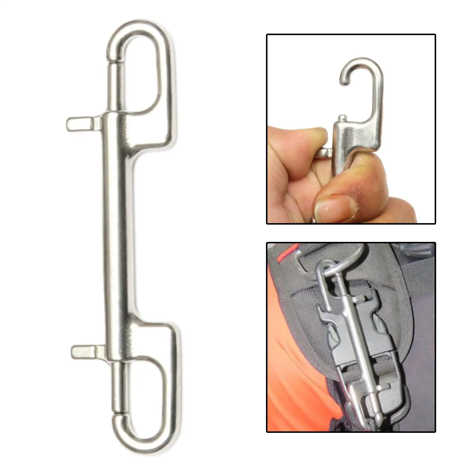 Double Ended Snap Hook Small Stainless Steel Swivel Snap Part Tool  Accessories Hook Clip for Scuba Diving Swimming Pool - AliExpress