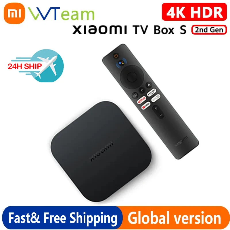 Global Version Xiaomi Mi TV Box S 4K Ultra HD Android 9.0 HDR 2GB 8GB WiFi  Google Cast Netflix Smart Media Player - AliExpress