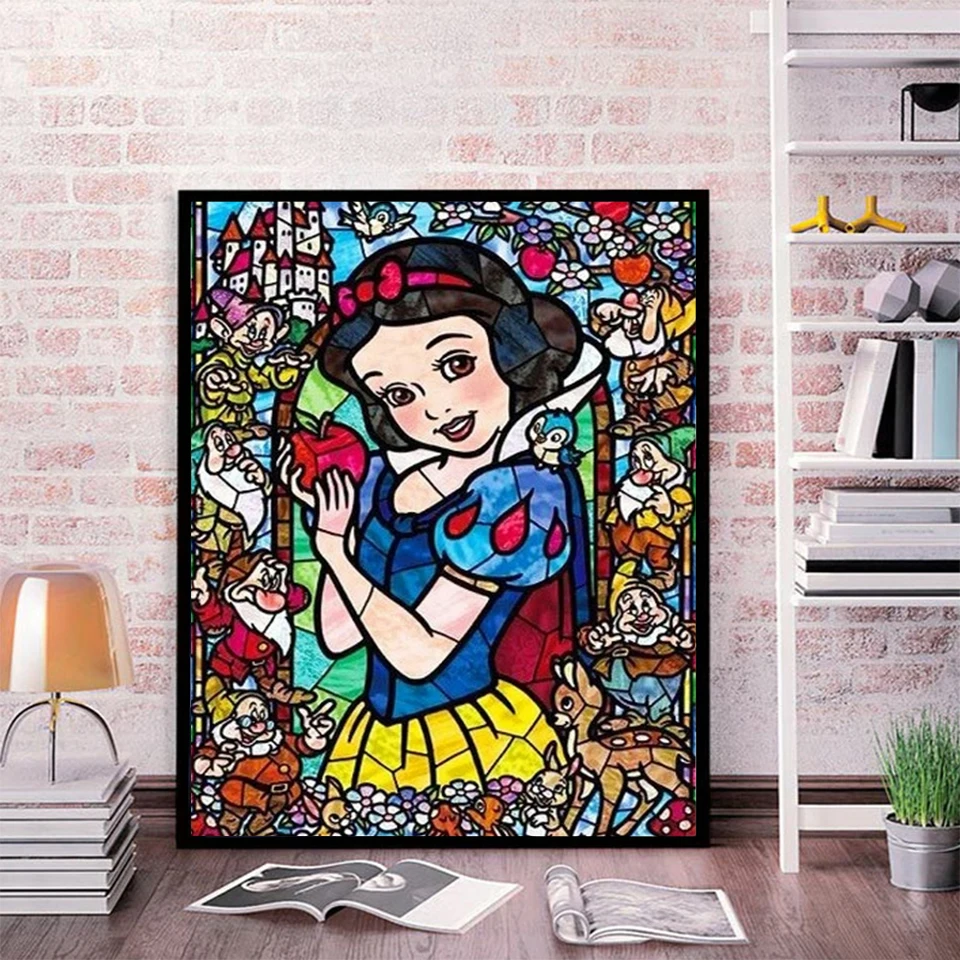 Diamond Painting Disney Princess Mickey Mouse Rhinestones 5D DIY Cross Stitch Embroidery