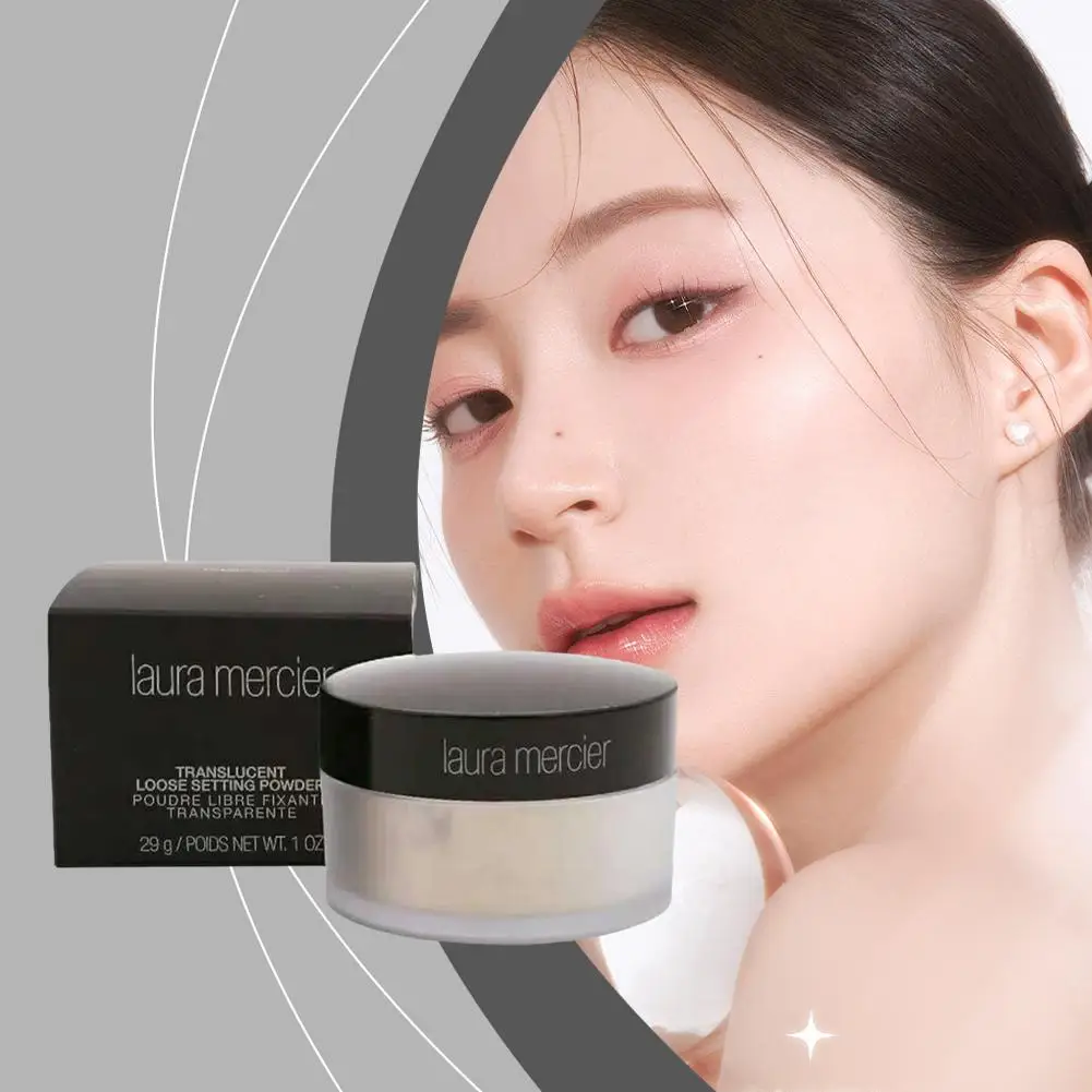 Description Picture 4 of item2025 Hot Loose Powder With Packaging Natural Soft Transparent Honey Powder Makeup Powder