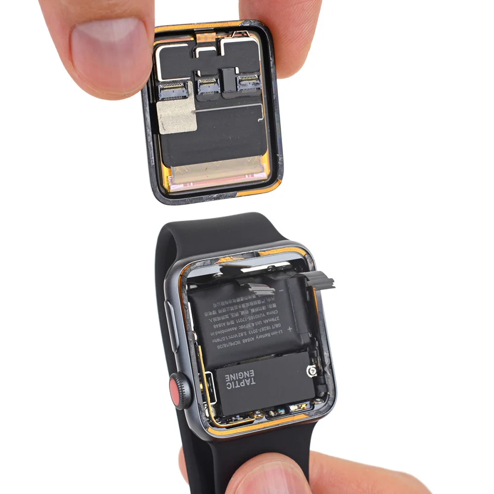 Baterias e ferramentas gratuitas para Apple Watch Series 3, GPS, LTE, 38mm,  42mm, A1847, A1875, A1848, A1850