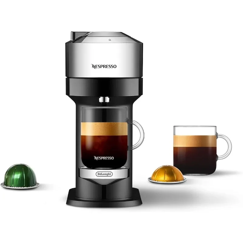 

Nespresso Vertuo Next Deluxe Coffee and Espresso Machine by De'Longhi,Chrome +Nespresso Capsules VertuoLine,30 Count Coffee Pods