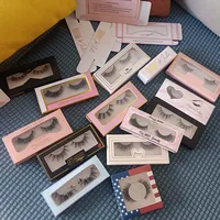 500pcs small batch customization Eyelash box Glue box Perfume box paper box 3D mink false eyelashes eye makeup your own brand 1