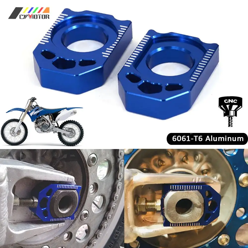CNC Rear Adjuster Block Chain For YAMAHA YZ125 YZ250 YZ250F YZ450F YZ125X YZ250X YZ450FX YZ250FX WR250F WR450F WR250R WR250X,motorcycle chain adjuster block