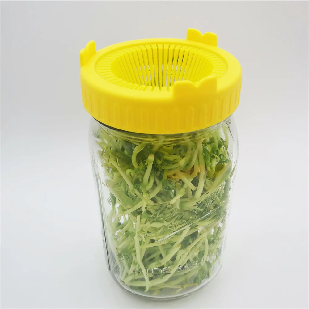 Sprouting Lid Kit Growing Bean Indoor 86mm Wide Mouth Jar Screen Sprouting Strainer for Mason Jar Household Supplies kitchen supplies