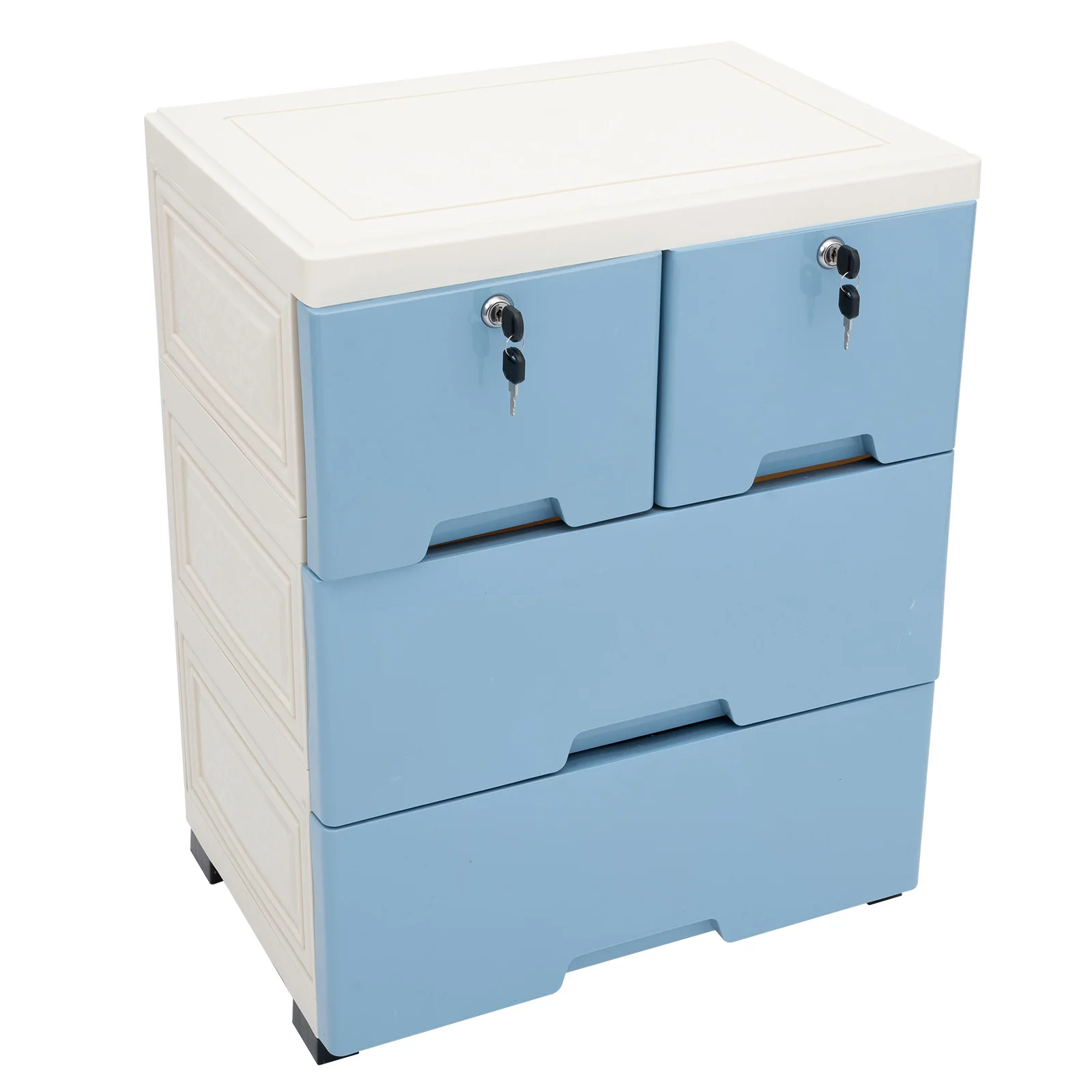 5-stufiger Schubladenschrank, 6 Schubladen, Aktenschrank mit 4 Rollen an der Unterseite, 88 Pfund Tragkraft, für Zubehör, Bettwäsche, Spielzeug, Kabel – Detail 16