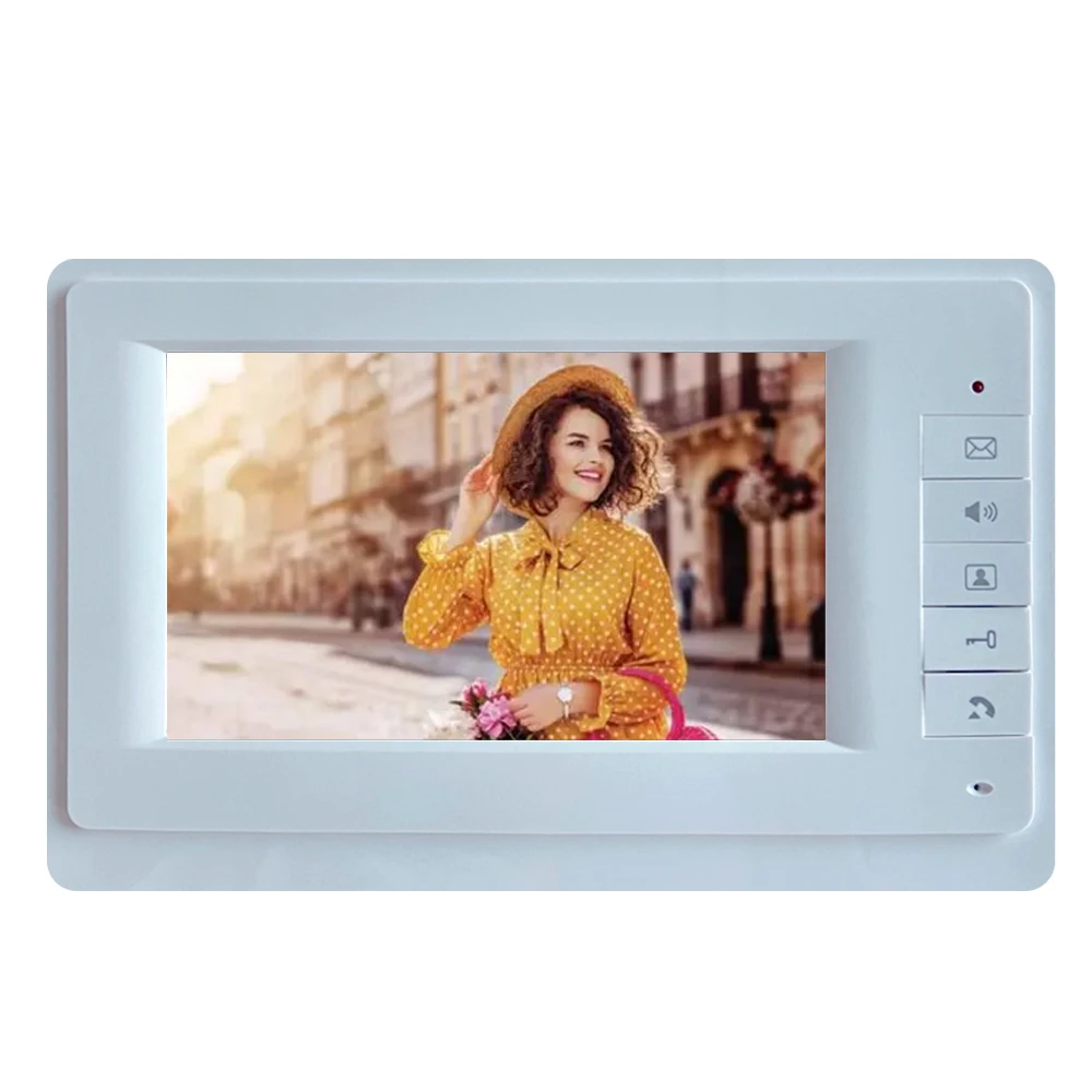 7" Wired Video Intercom For Home Security Video Door Bell With Camera Video Door Phone Residential Intercoms For The Apartment doorbell screen intercom Door Intercom Systems