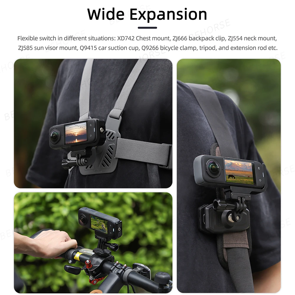 Insta360 X5/X4용 L자형 수평 수직 브래킷 Insta360 X5 카메라 액세서리용 자기식 퀵 릴리스 마운트 어댑터