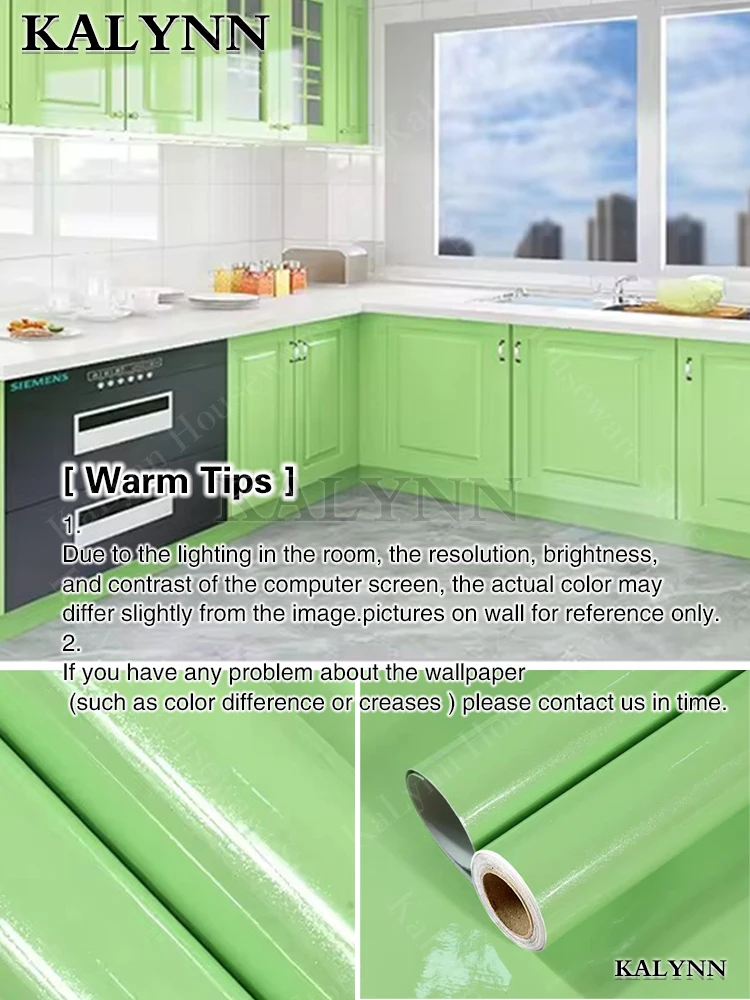 Sage Green Waterproof Self-Adhesive Decorative Wallpaper for Cabinets, Walls, and Countertops