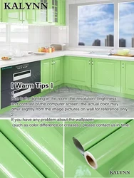 Sage Green Waterproof Self-Adhesive Decorative Wallpaper for Cabinets, Walls, and Countertops (A04 Glossy Green 1)