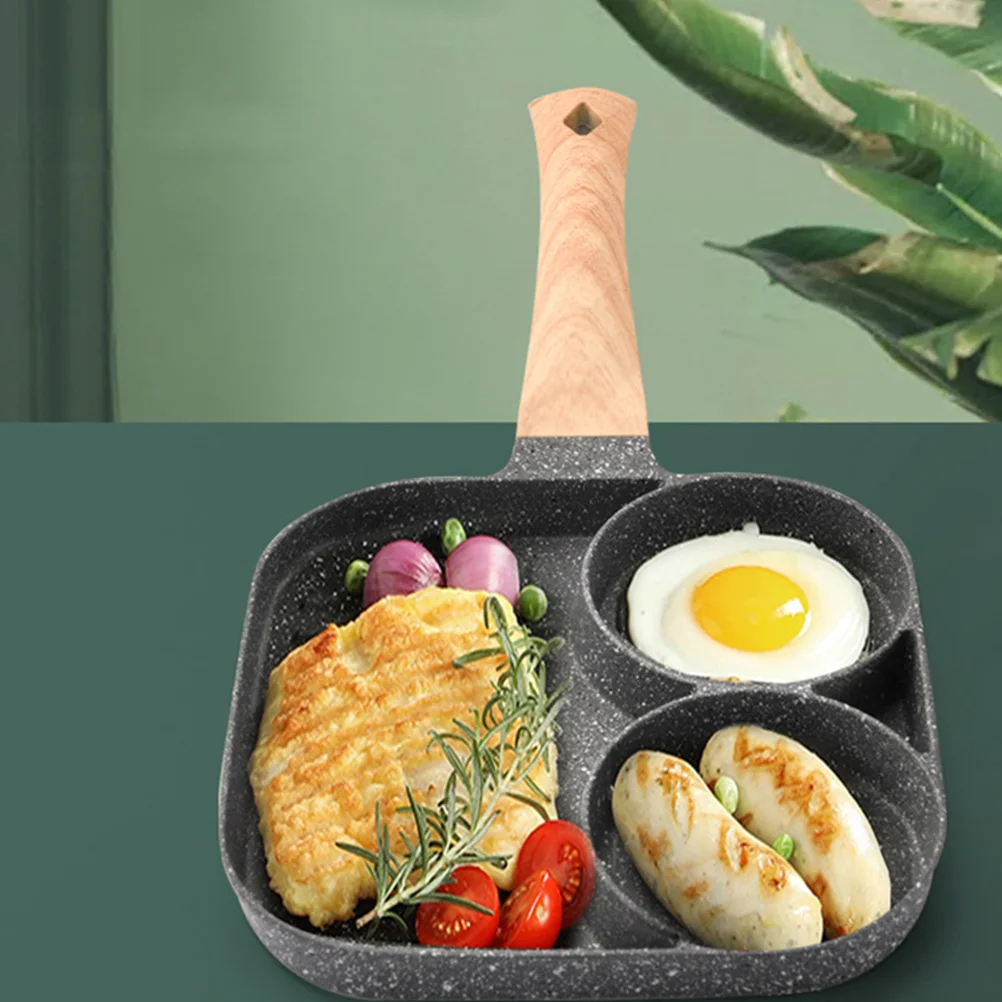

Omelet Pan Non-stick Practical Kitchen Griddle Medical Stone Long Handle Roasting
