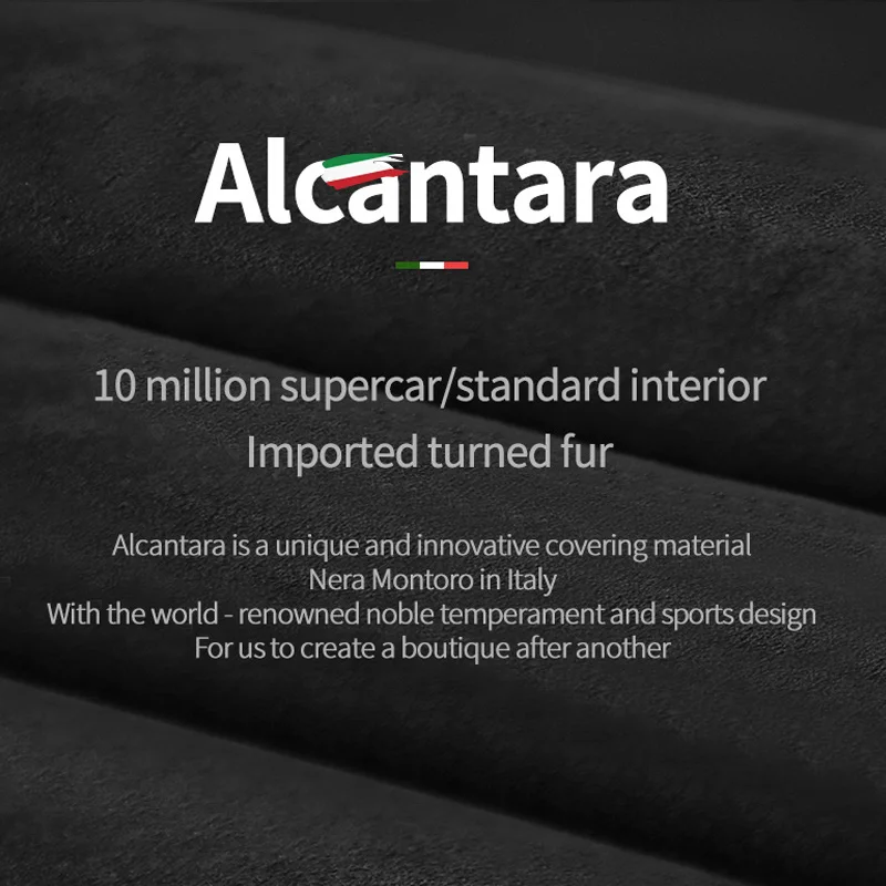 Alcantara Car Headrest Pillow for Cervical Spine Support