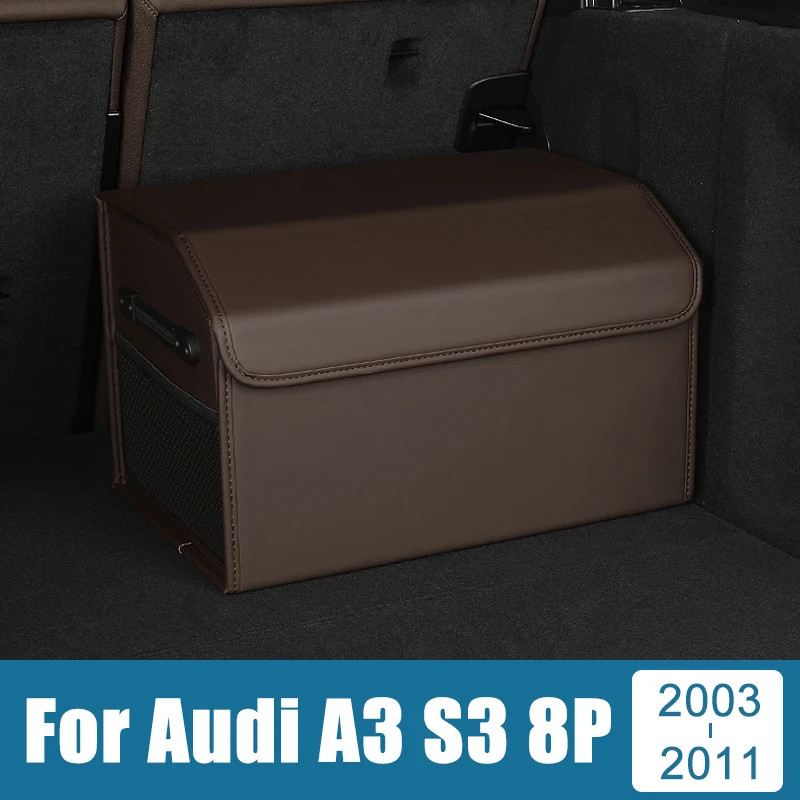

For Audi A3 S3 8P 2003 2004 2005 2006 2007 2008 2009 2010 2011 Portable Car Trunk Storage Box Large Capacity Holder Container