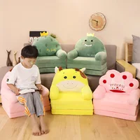 MOMO Children Sofa Cute Cartoon Lazy Folding Small Sofa Bed Girl Princess Baby Toddler Dual-purpose Small Child Seat 1