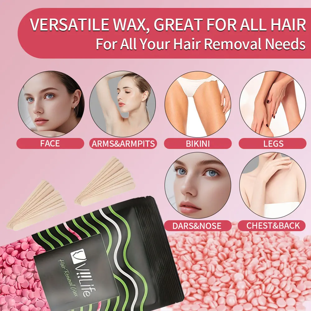 Wax Heater Machine for Hair Removal Wax Beans Warmer Depilatory Wax-melting Pot Depilation Epilator Heater Wax Machine Kit 3
