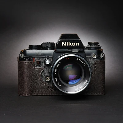 Per Nikon F3 F3Hp F3Af F3T Custodia Protettiva Scatola Base Lavoro Manuale Fotocamera Fotografica Custodia In Vera Pelle Di Vacchetta