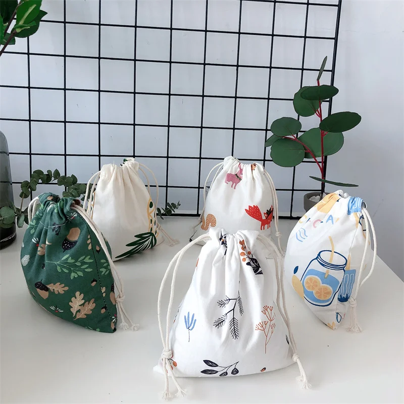 Corduroy Cosmetic Lipstick Storage Drawstring Bags High Quality Christmas  Gift Package Small Pouch Candy Organizer Pouch