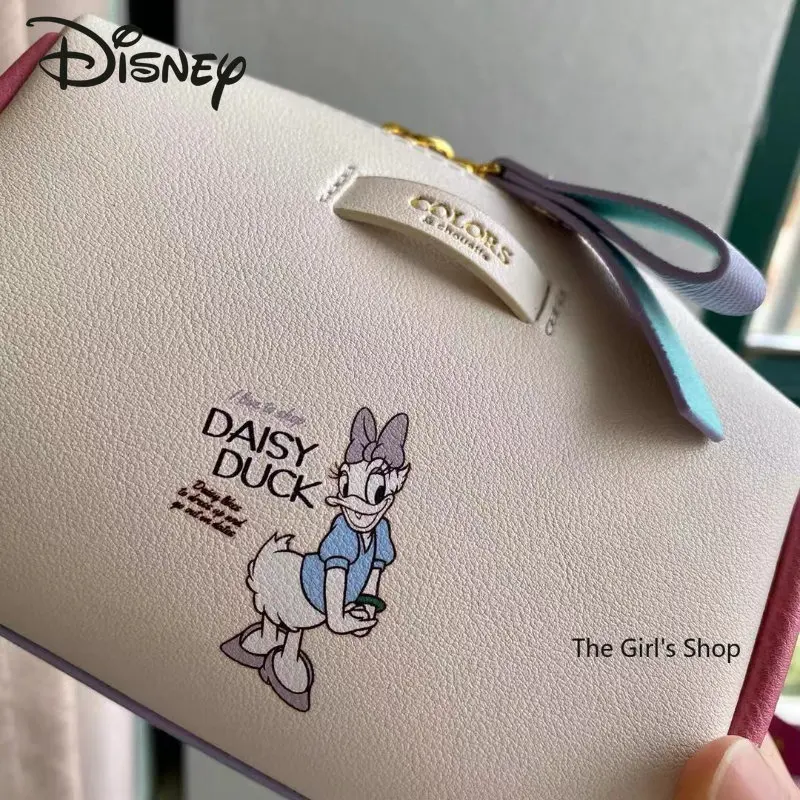 Disney Donald Duck Dai Silk Original 2023 New Women's Makeup Bag Luxury Brand Makeup Bags High -quality Cartoon Fashion Backpack