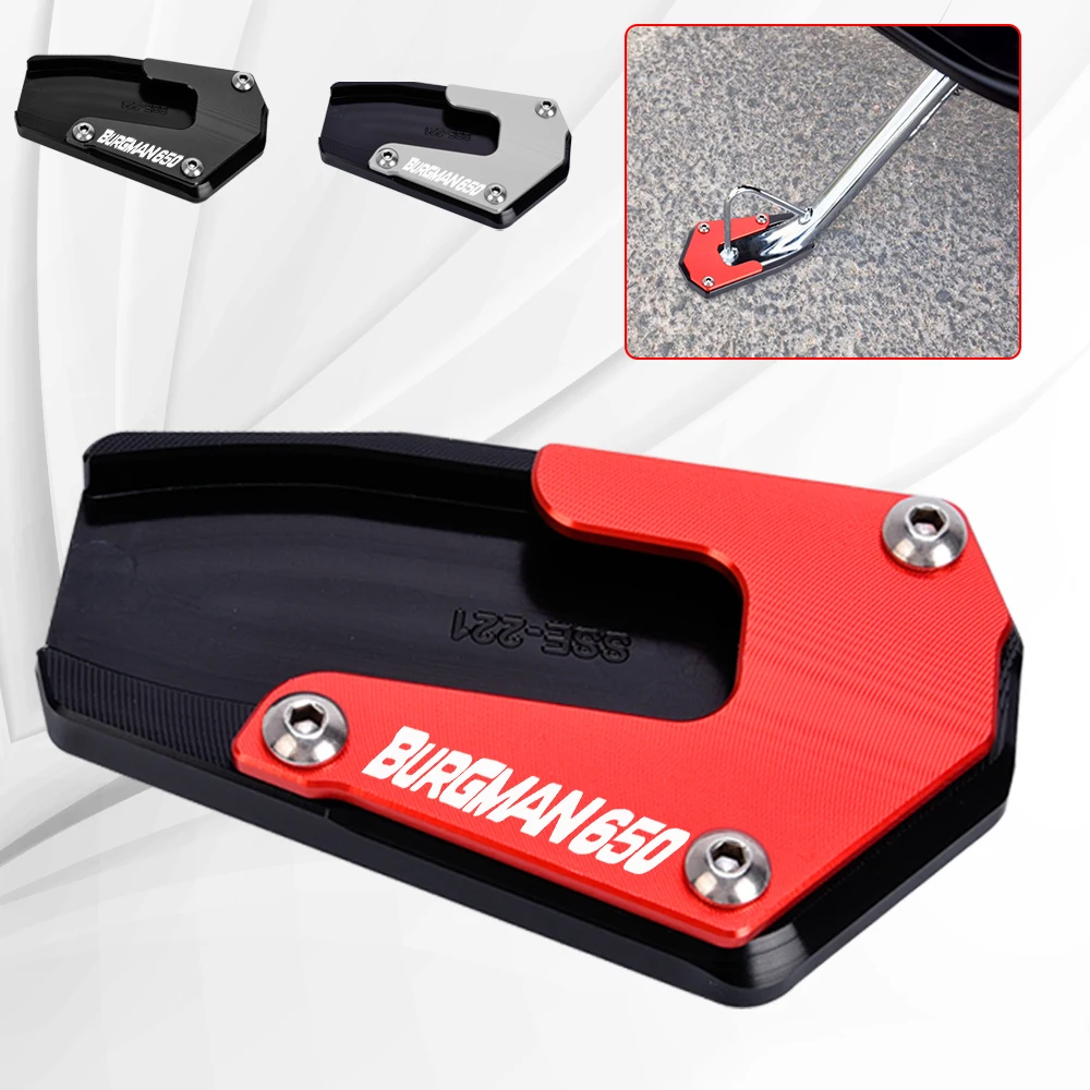 

Motorcycle CNC Kickstand Foot Side Stand Extension Pad Support Plate For Suzuki Burgman 650 AN650 executive/AN650 2013-2021 2022