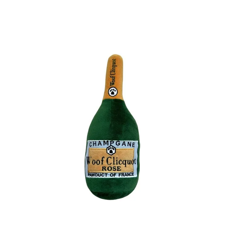 Jouet en Peluche Bouteille de Vin pour Petits Chiens - Grinçant & Mignon - 2025 - Vêtement et accessoires pour chiens - Doglovedesign