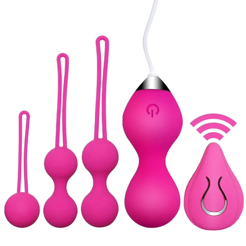 Kegel Balls Smart Love Ball Vaginal Tighten Exercise Machine Vibrator Geisha Ben Wa Ball Anal Sex Toys for Woman 18 Masturbation
