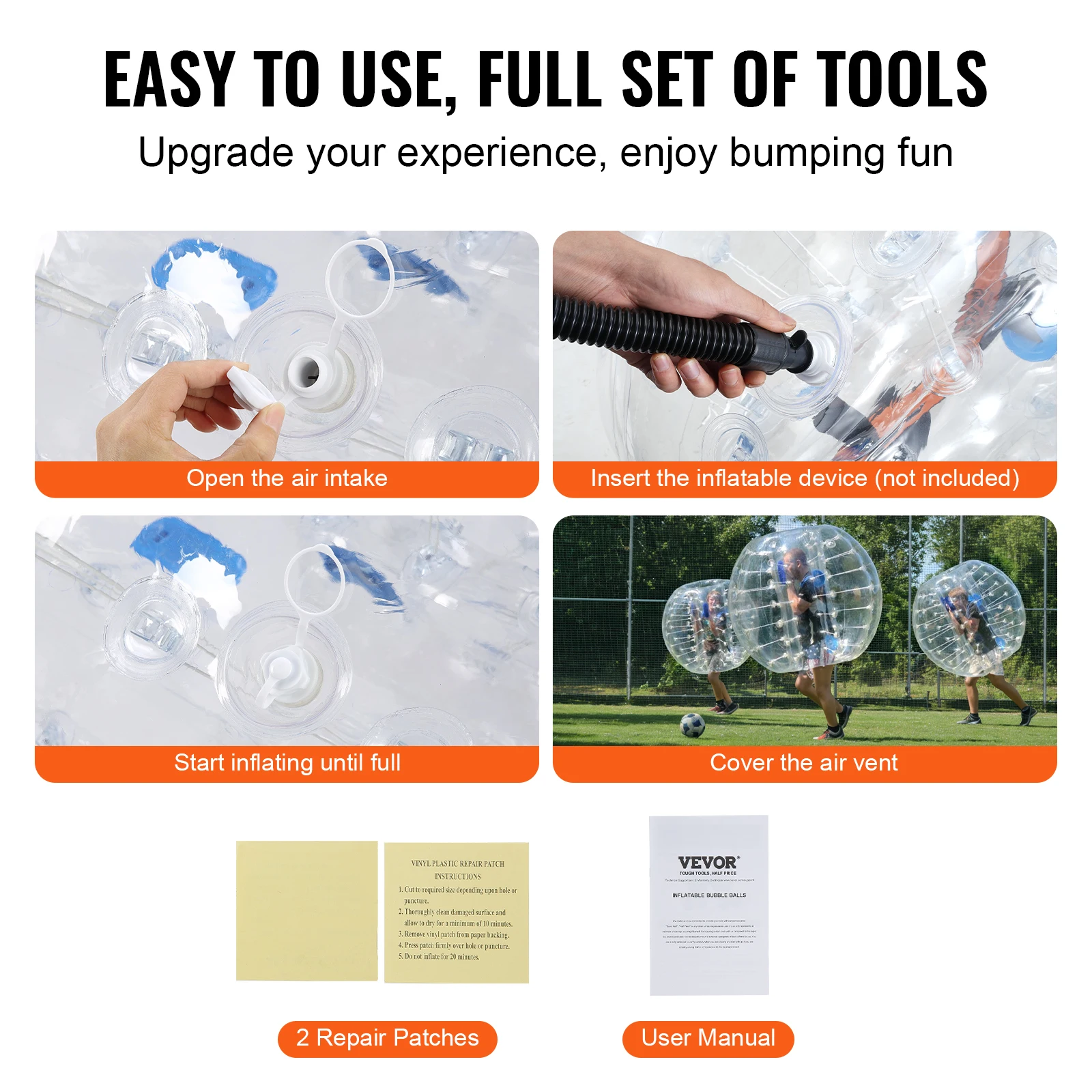 Inflatable PVC Bumper Balls for Teen and Adult Fun